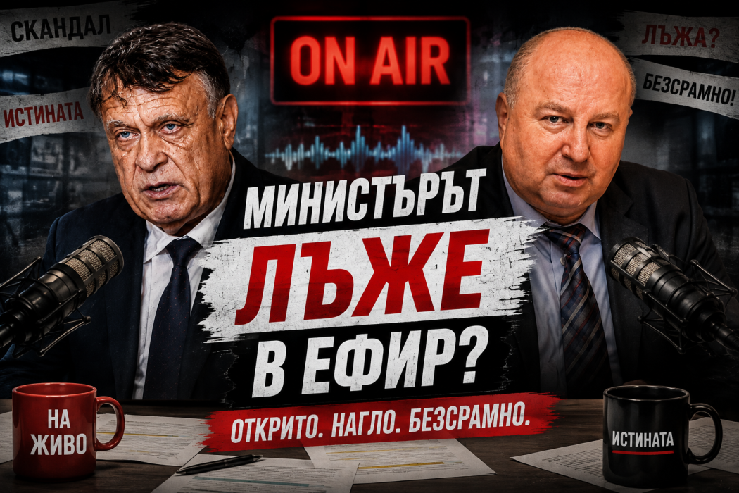 Министър Вълчев излъга в ефир. Открито. Нагло. Безсрамно