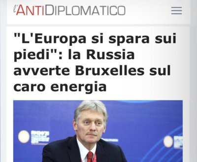 Европа си стреля в крака. Русия предупреди Брюксел за високите цени на енергията