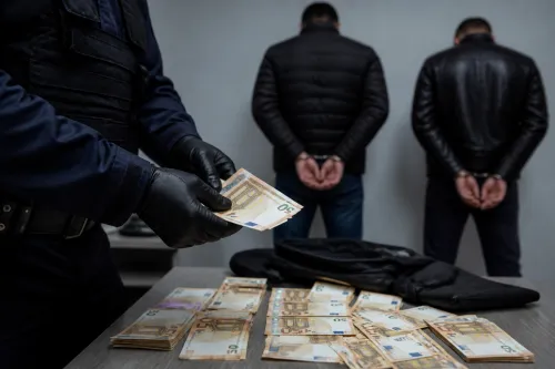 Полицията в Русе задържа двама румънци с фалшиви евро