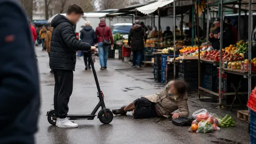 17-годишен с тротинетка блъсна пешеходка на пазара в Русе