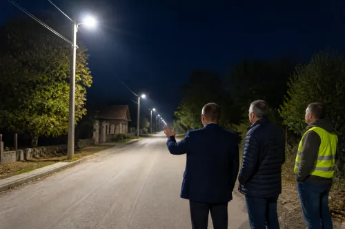 Пенчо Милков отчете ново LED осветление в Сандрово и Червена вода