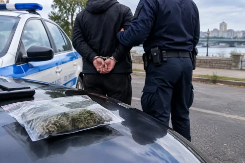 Полицаи от Второ РУ Русе задържаха 35-годишен с марихуана