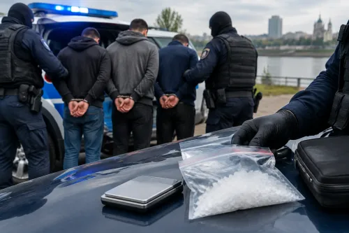 Полицията в Русе арестува четирима и иззе метамфетамин
