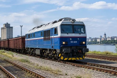 „Експрес Сервиз“ тества с товар локомотив 55 024