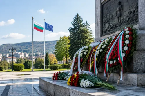 Бяла отбеляза Деня на независимостта с цветя