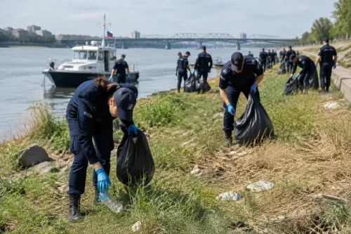Над 100 гранични полицаи в Гюргево чистиха в национална акция