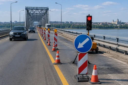 АПИ въвежда двупосочно движение в една лента на Дунав мост