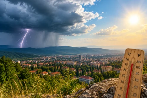 НИМХ: До 32° днес, следобедни гръмотевици над Западна България