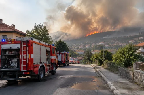 Пожар в Бяла мобилизира пет екипа и призив хората да останат вкъщи