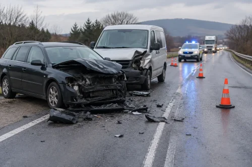 Катастрофа ограничи движението по път I-3 край Пейчиново