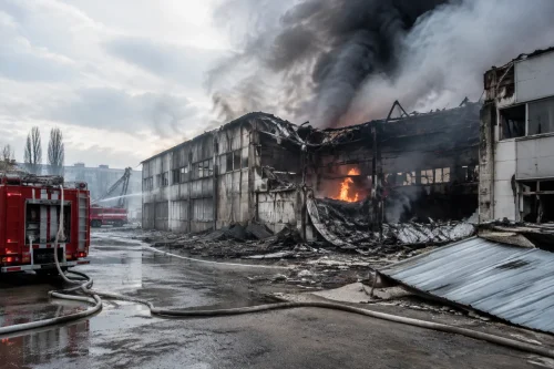 Пожар в Иваново уби пожарникар, 4 ранени