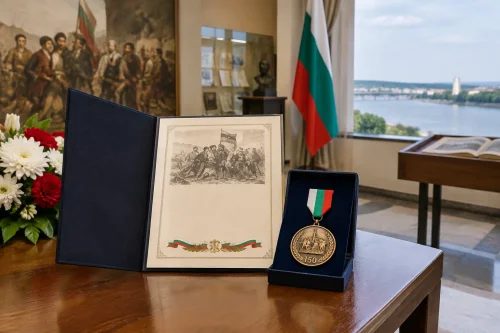 Проф. Николай Ненов получи знак за 150 години Априлско въстание