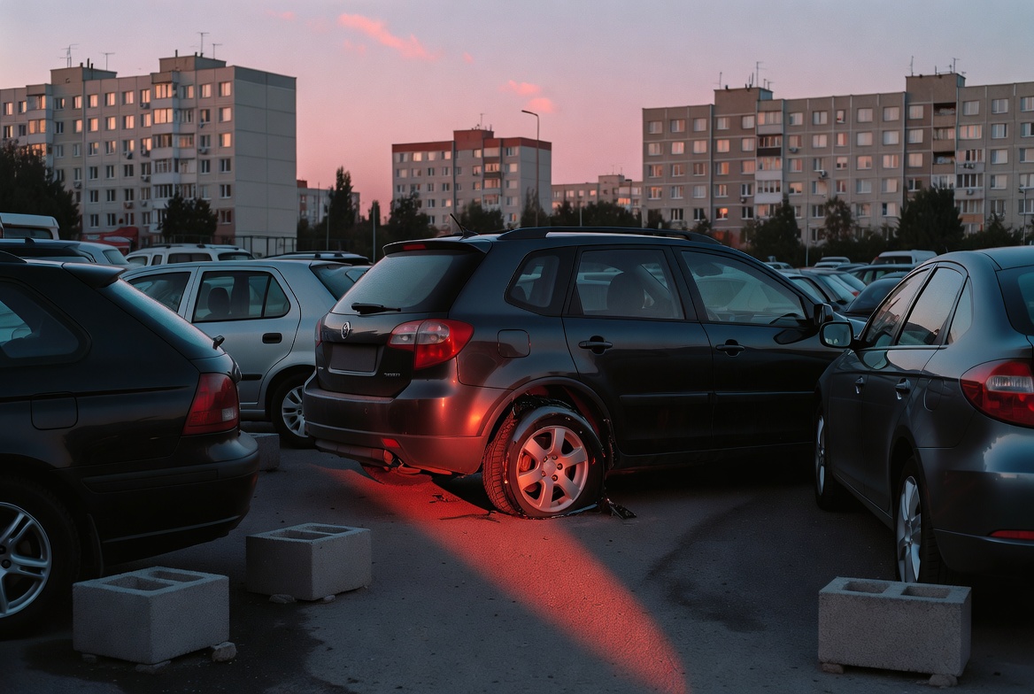Война за паркоместа в Русе: Две жени се събудиха с нарязани гуми за 24 часа