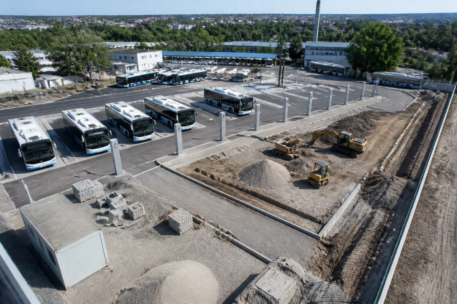 „Общински транспорт Русе“ разширява паркинга за електробуси с 1,1 млн. евро