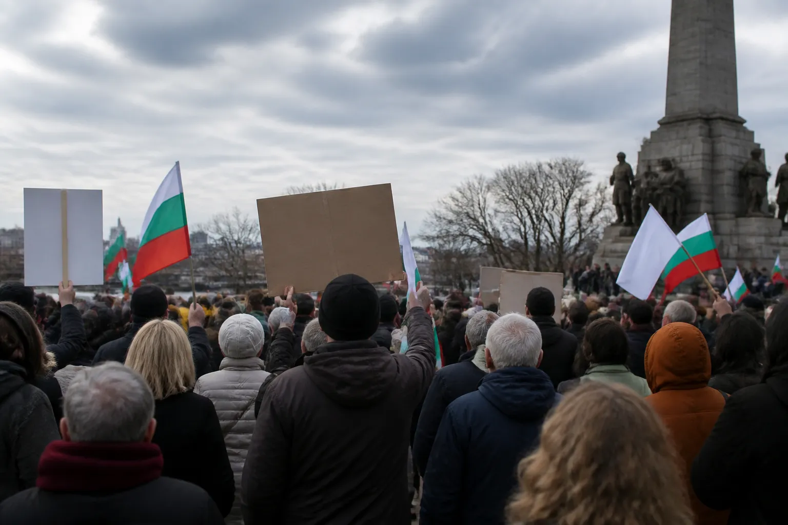 Протест в Русе поиска референдум срещу вятърни и соларни паркове