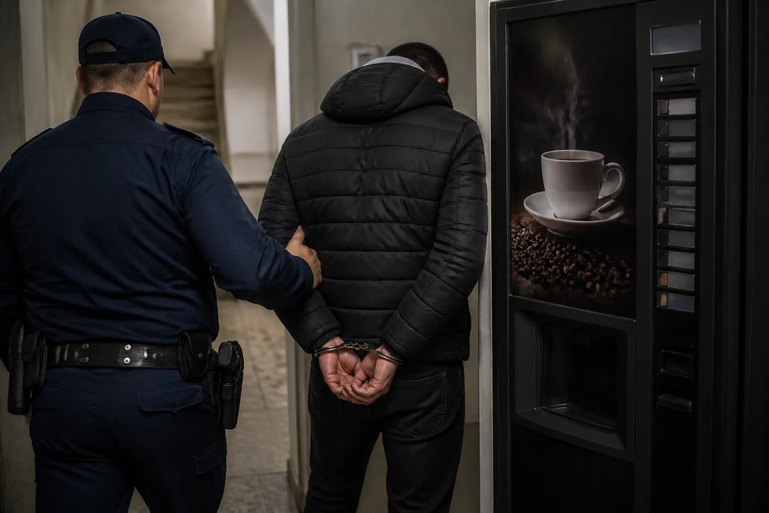 Полицията в Русе установи 27-годишен за кражба от кафеавтомат