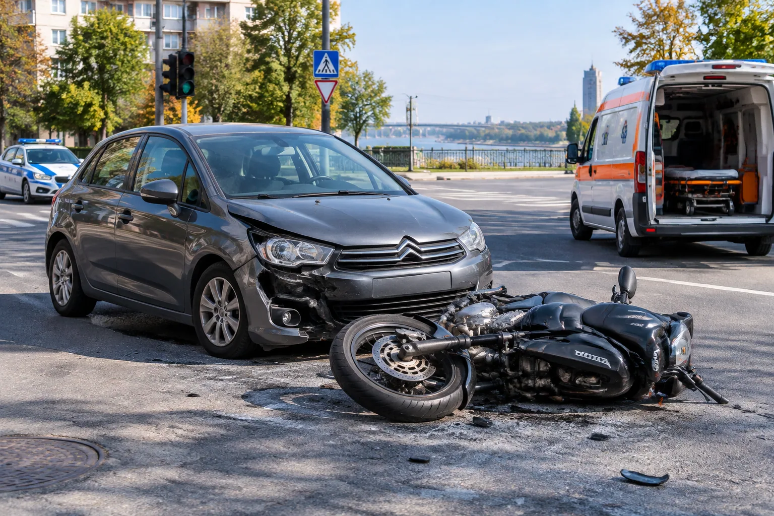 Пътна полиция Русе отчете 28 катастрофи за седмица