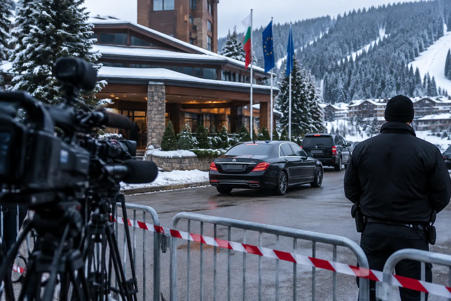 Румен Радев събира ПБ в Пампорово, НСО спира журналисти