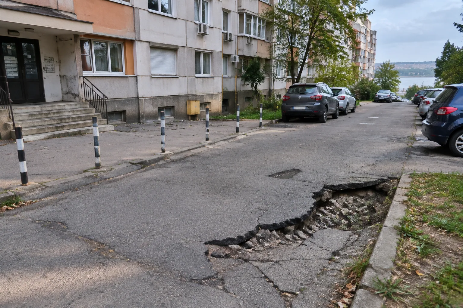 Община Русе проверява бл. „Мургаш“ за пропадане и колчета