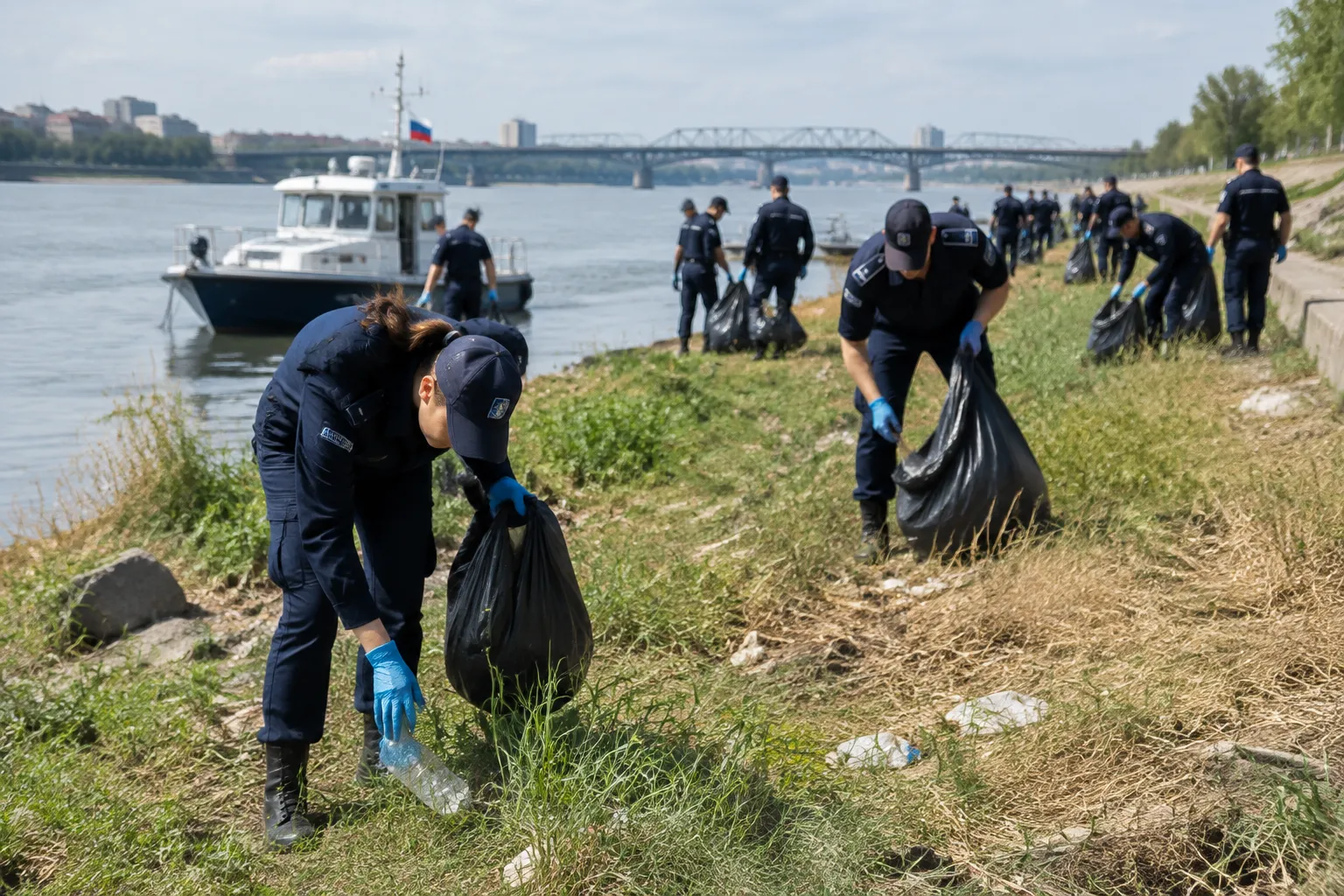 Над 100 гранични полицаи в Гюргево чистиха в национална акция