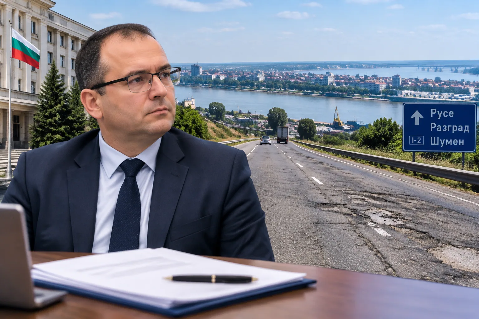 Мартин Димитров пита МРРБ за ремонт на пътя Русе–Шумен