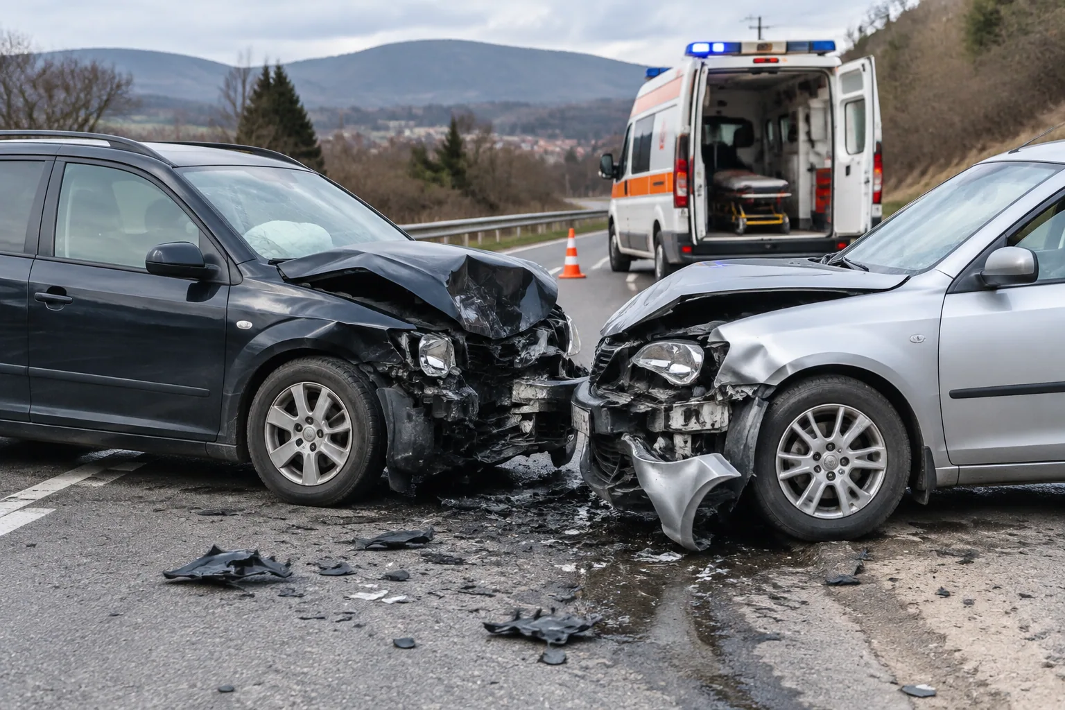 Челен удар край Червена вода прати мъж и жена в болница