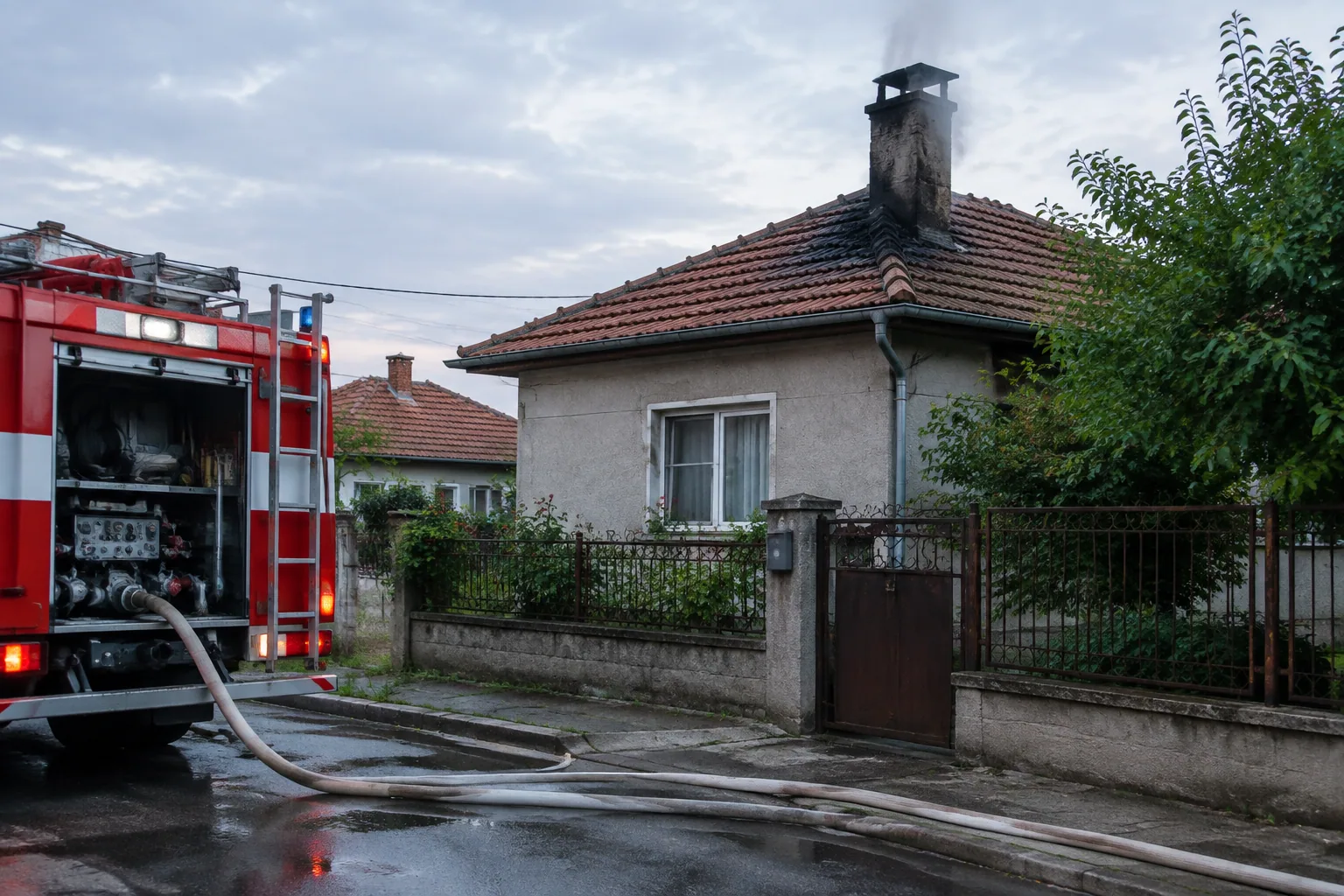 Пожарникари във Ветово потушиха запалване в къща
