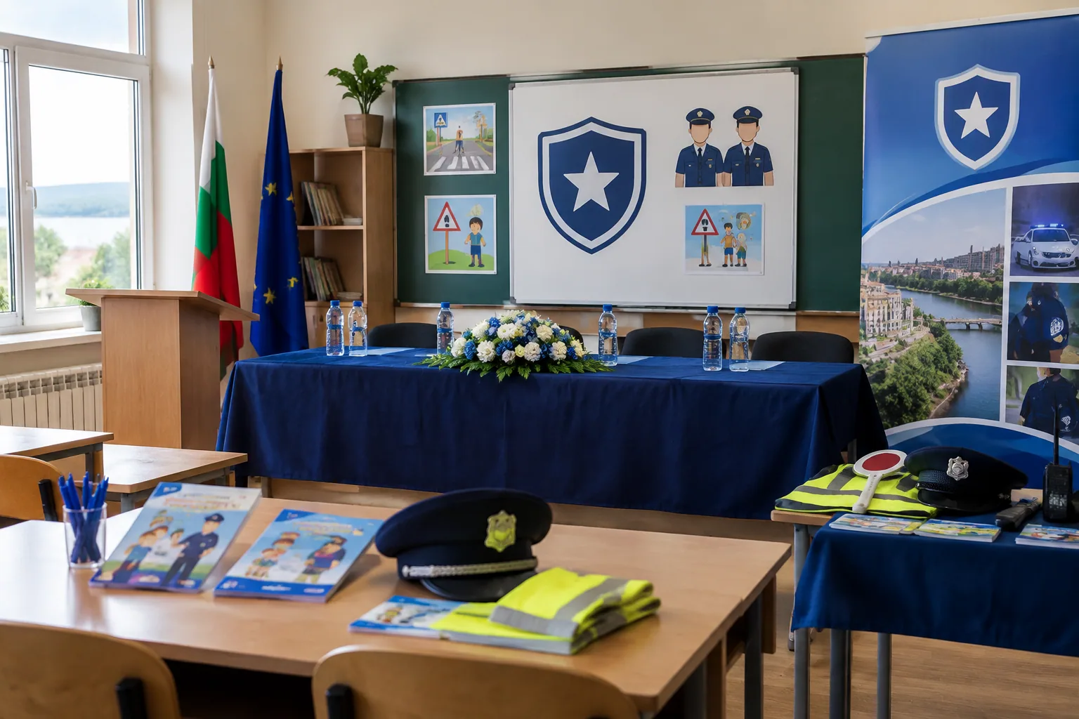 Полицията откри детско управление в училище в Две могили