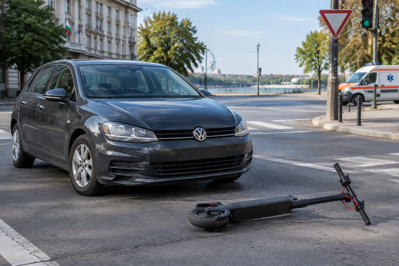 Шофьор с Volkswagen блъсна тротинетка на кръстовище в Русе