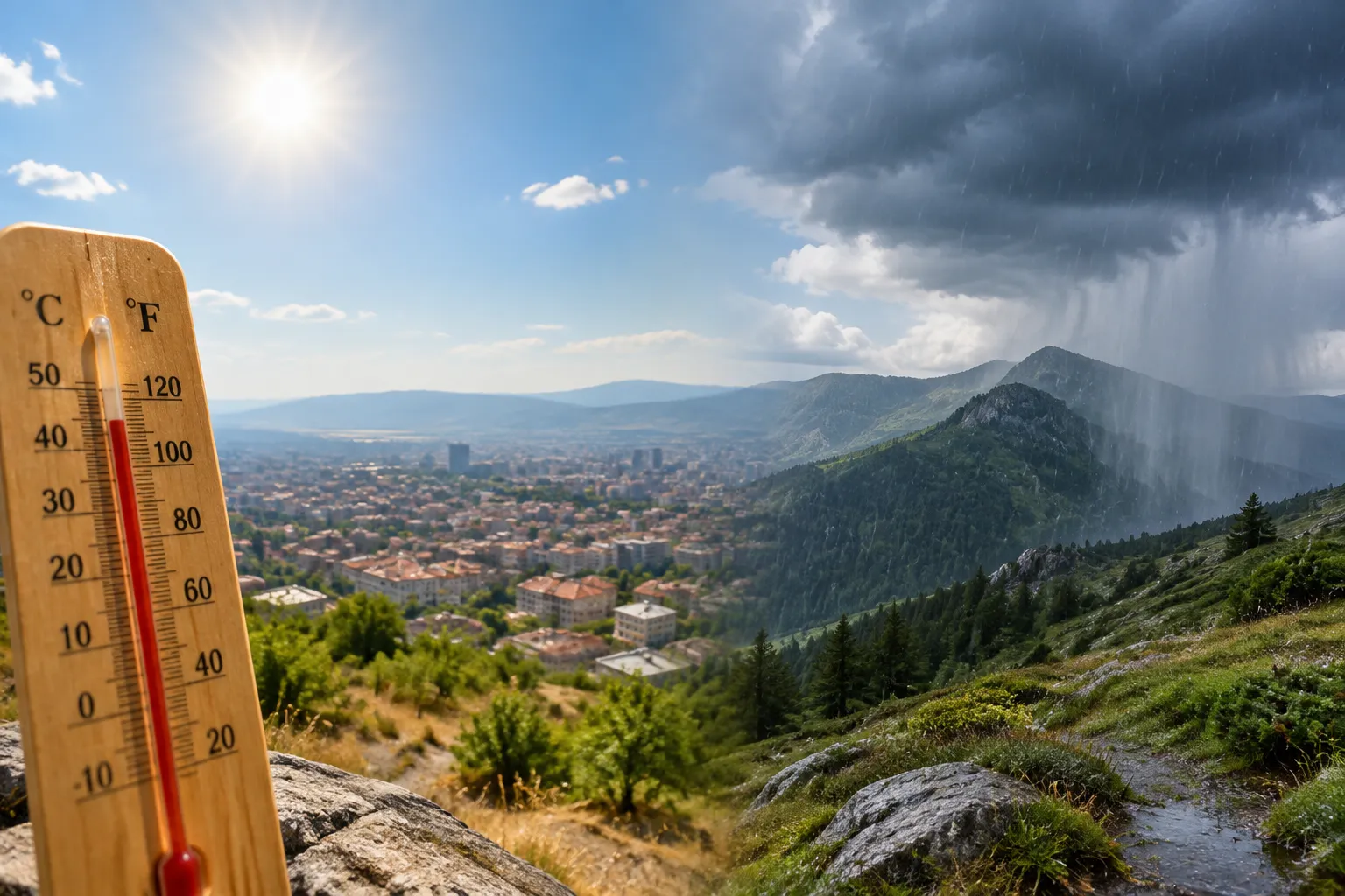 Жегата стига 32° в България, кратки валежи в Западните планини