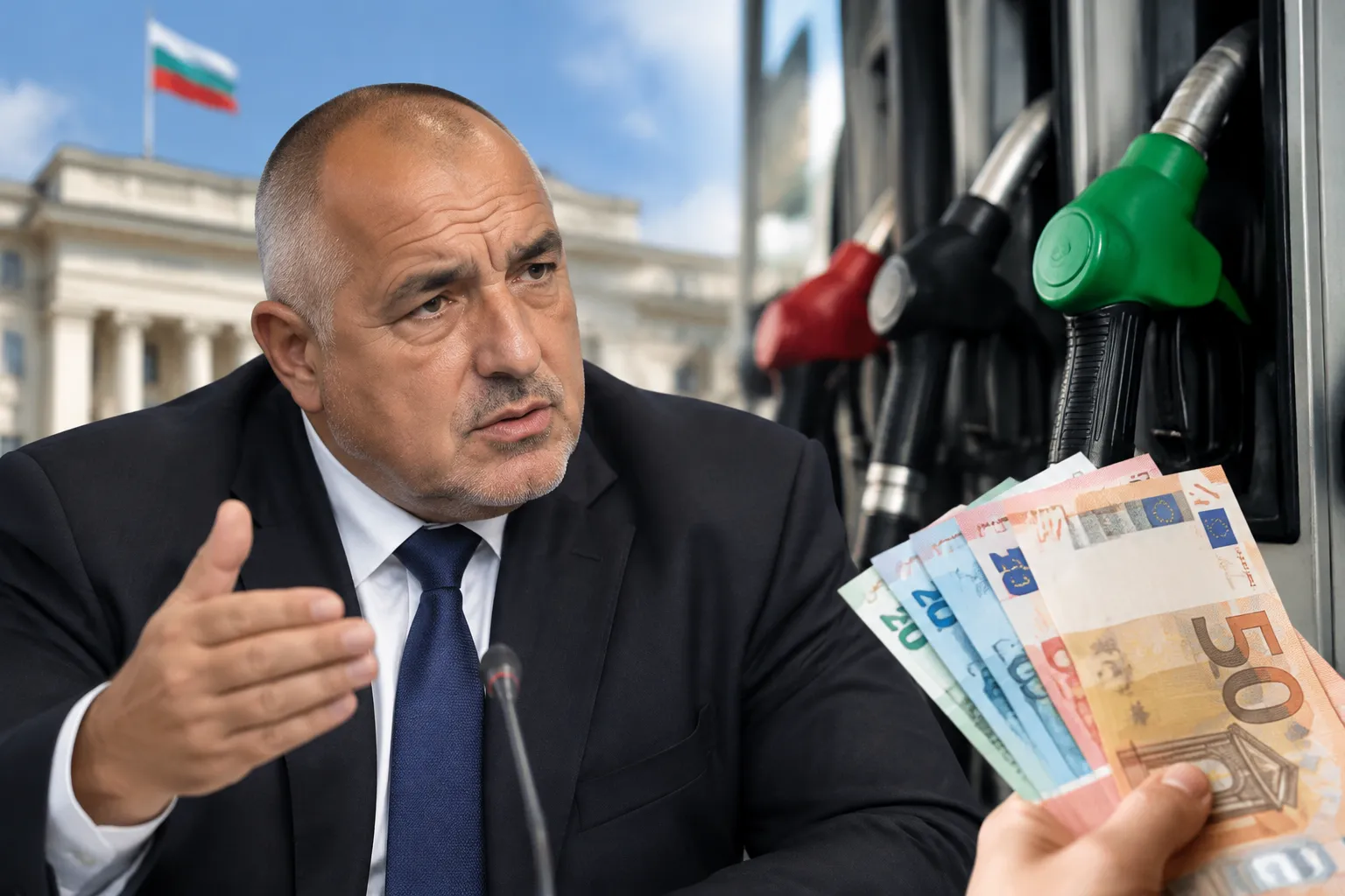 Борисов защити мерките за горивата и атакува помощта от 50 евро