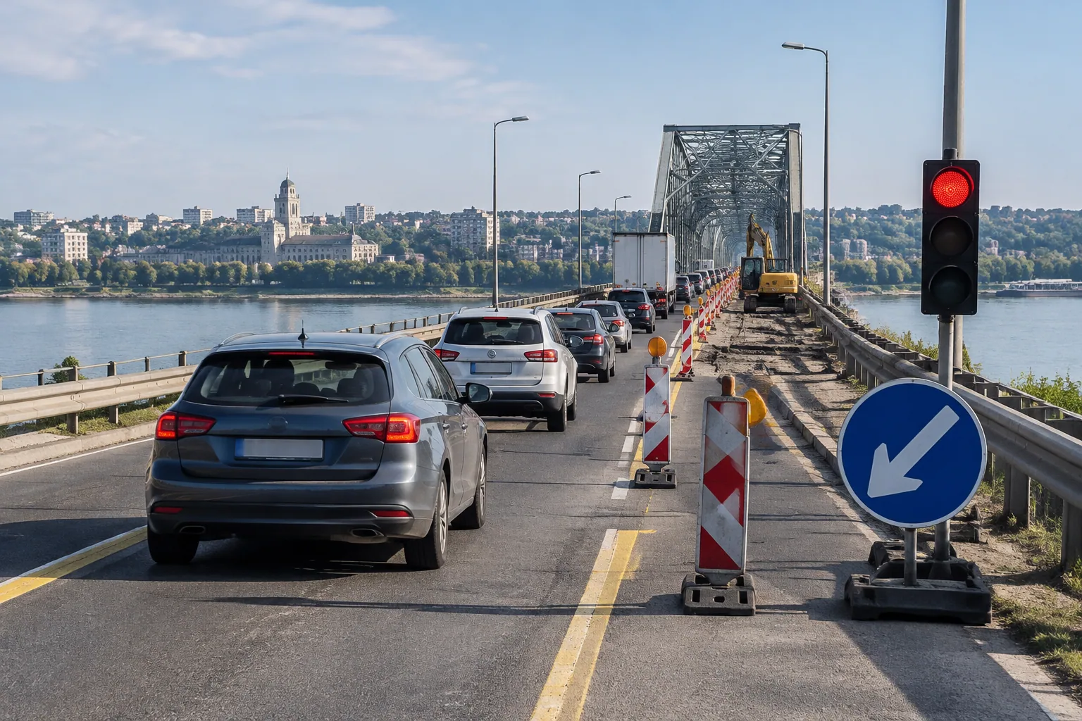 Ремонт на Дунав мост свива трафика до една лента