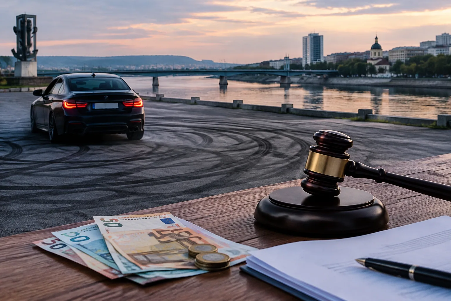 Административният съд в Русе потвърди 3000 лв. глоба за дрифт