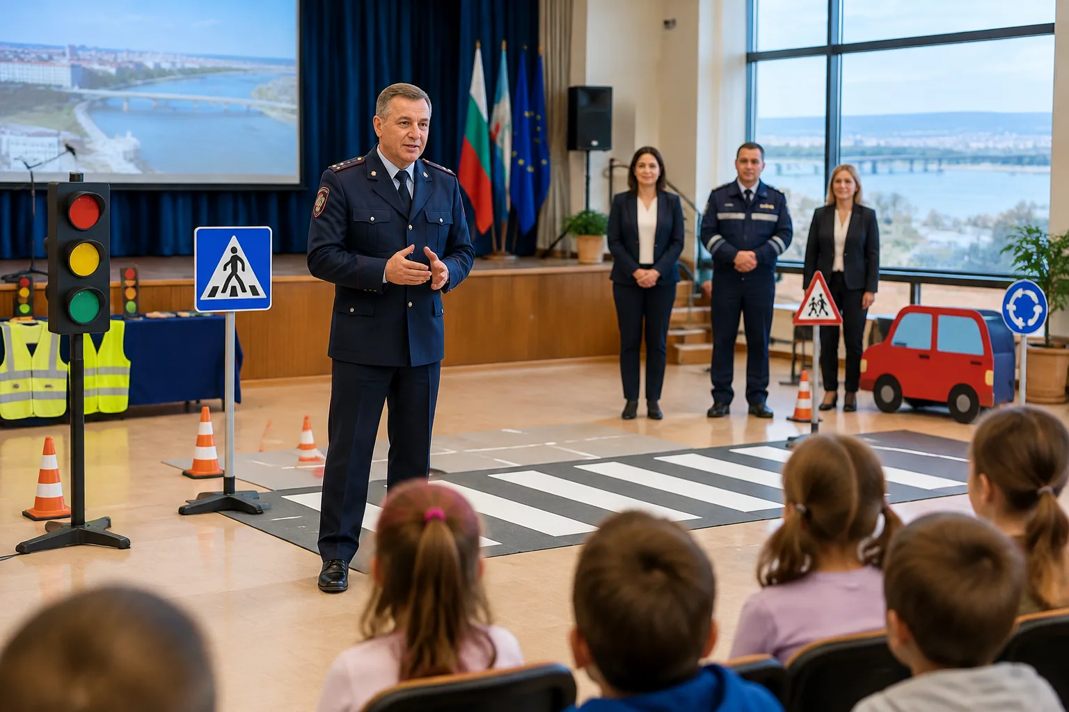 Петър Ванев откри урок по пътна безопасност в Русе