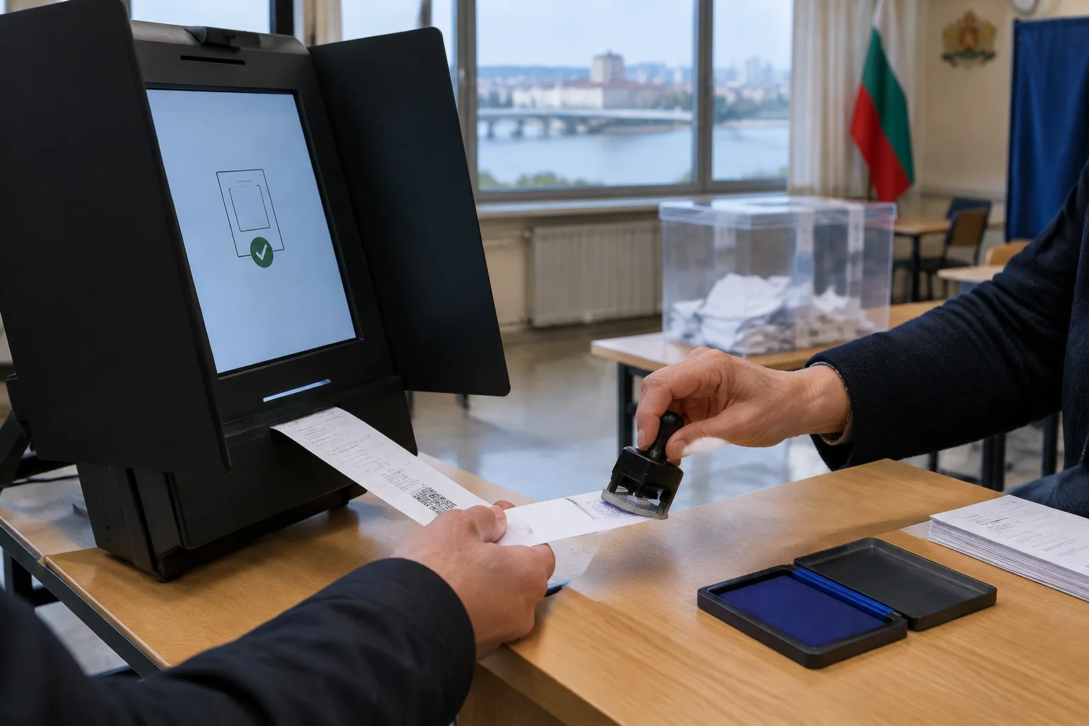 ЦИК върна печата върху машинните разписки