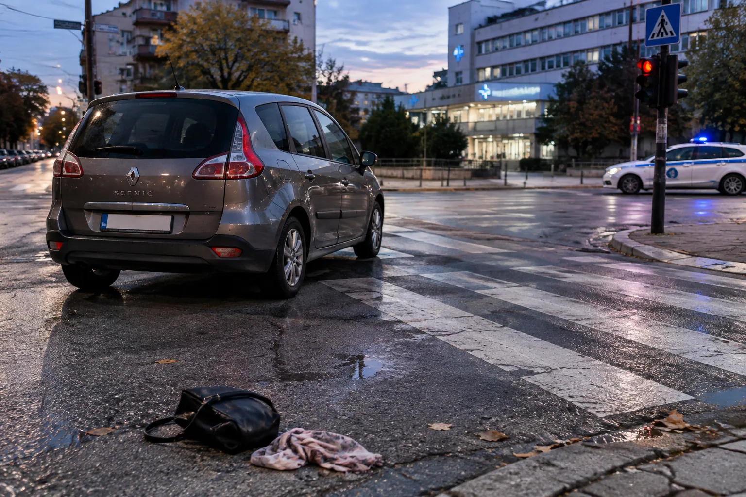 Шофьор блъсна пешеходка в Русе и я закара в болница