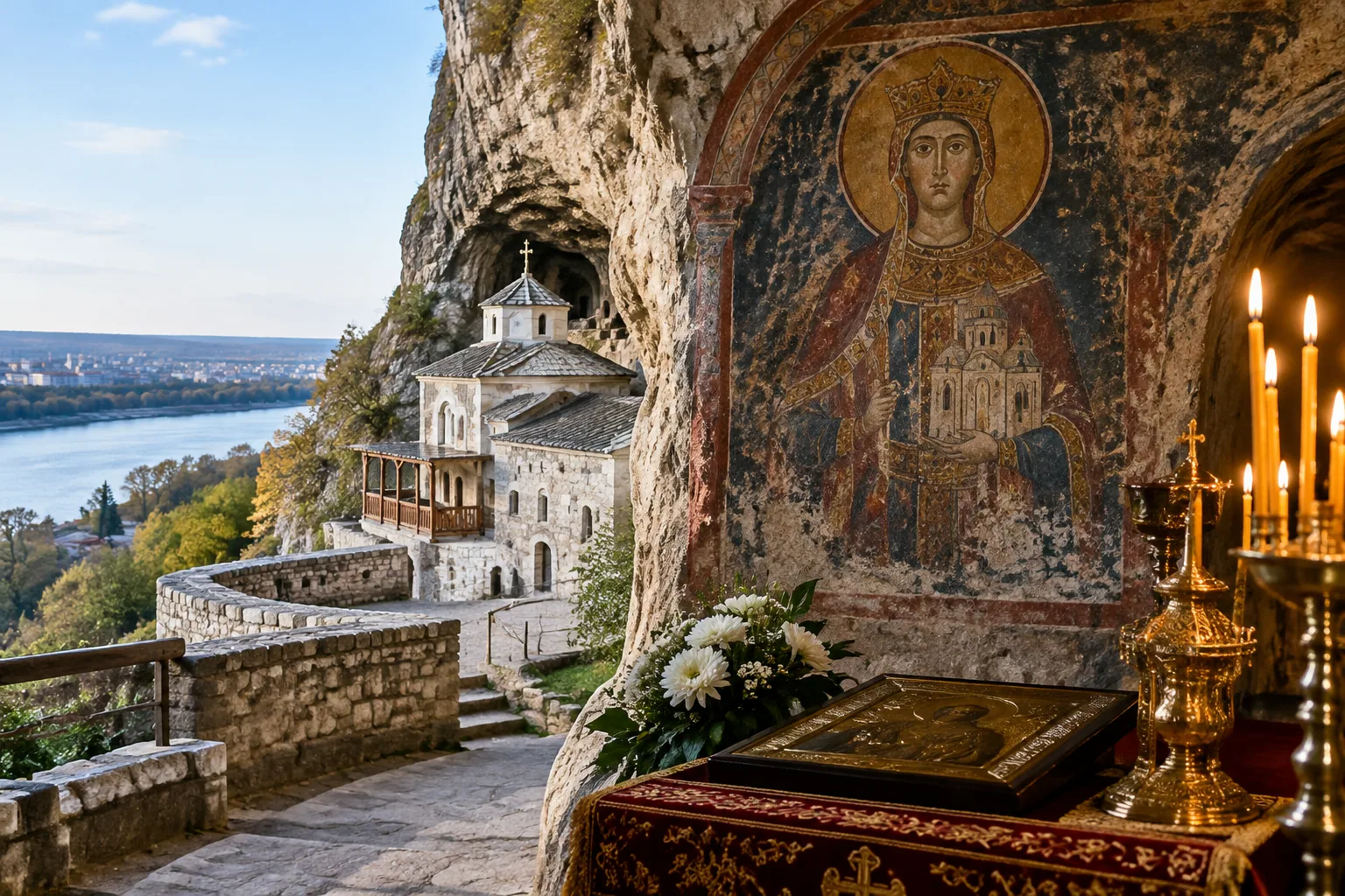 Русенската митрополия организира литургия в Ивановския манастир