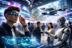 Хайнан показва бъдещето: умни очила, летящи коли и роботи на голямото изложение в Китай