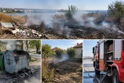 Пожарната в Русе гаси 4 пожара без щети