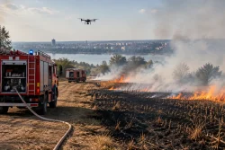 Пожарната в Русенско гаси хиляди декари стърнища